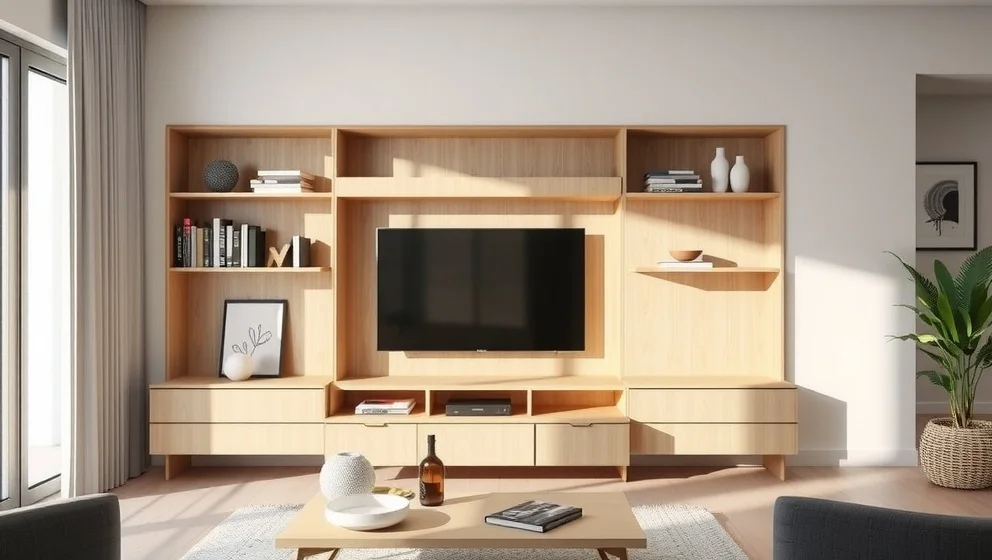 Platsbyggd tv möbel för ditt hem