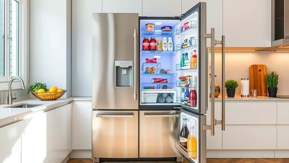 Rostfri kyl och frys som håller länge